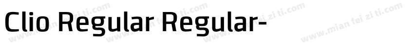 Clio Regular Regular字体转换